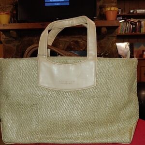 Kenneth Cole Reaction Cream and Brown Tote Bag